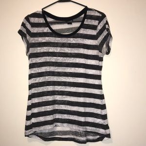 Sheer floral printed t-shirt